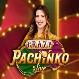 Crazy Pachinko online game logo by Evolution on shotzcasinoo.com