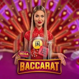 Official Live Casino logo: Mega Baccarat by Pragmatic Play at Shotz Casino