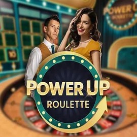 Official Live Casino logo: PowerUP Roulette by Pragmatic Play at Shotz Casino