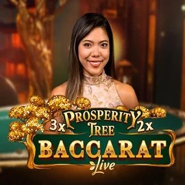 Prosperity Tree Baccarat slot logo by Evolution at Shotz Casino