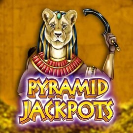 Pyramid Jackpots slot logo by King Show Games at Shotz Casino
