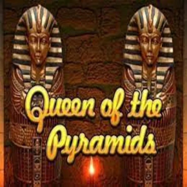 Official Slots logo: Queen of the Pyramids by Playtech at Shotz Casino