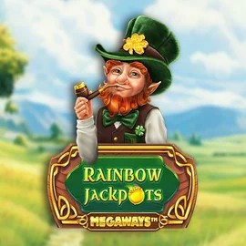 Rainbow Jackpots Megaways logo by Red Tiger Gaming Shotz Casino