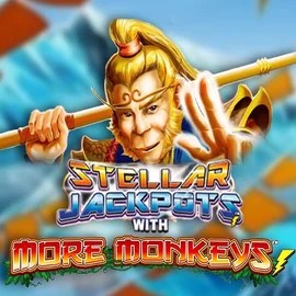 Try Stellar Jackpots with More Monkeys slot by Lightning Box Game on shotzcasinoo.com – logo image