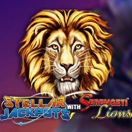 Stellar Jackpots with Serengeti Lions casino game by Lightning Box Game – featured logo at Shotz Casino