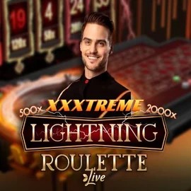 XXXtreme Lightning Roulette online game logo by Evolution on shotzcasinoo.com